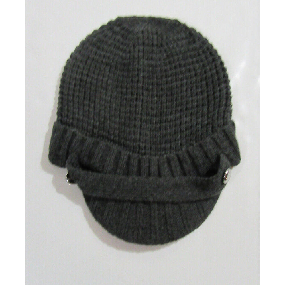 Michael Kors Newsboy Hat Knit Derby Grey Nwot